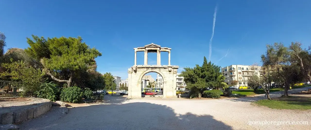 The Arch of Hadrian in Athens