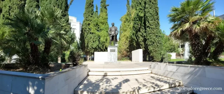 The Harry Truman statue in Athens