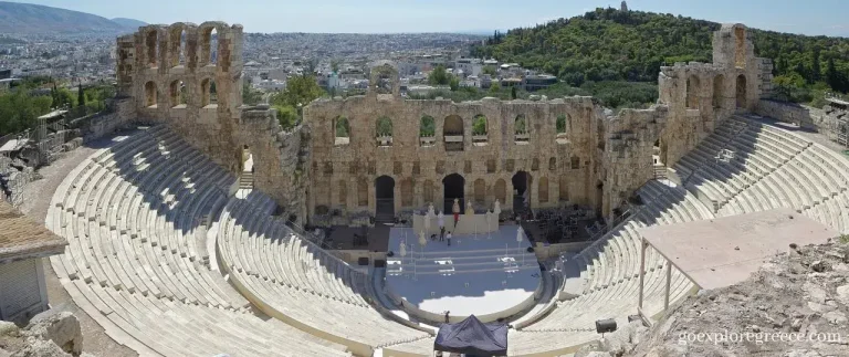 The Odeon of Herodes Atticus in Athens