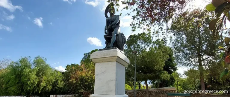 The statue of Theseus in Thissio Athens