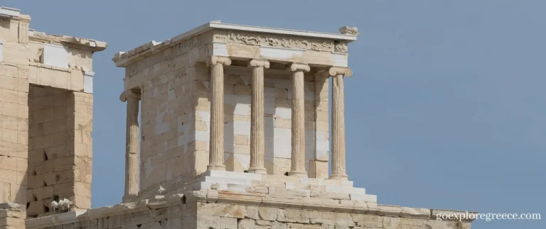 The Temple of Athena Nike on the Acropolis of Athens