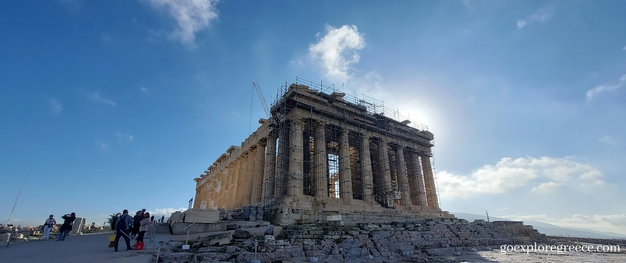 The Parthenon on the Acropolis of Athens