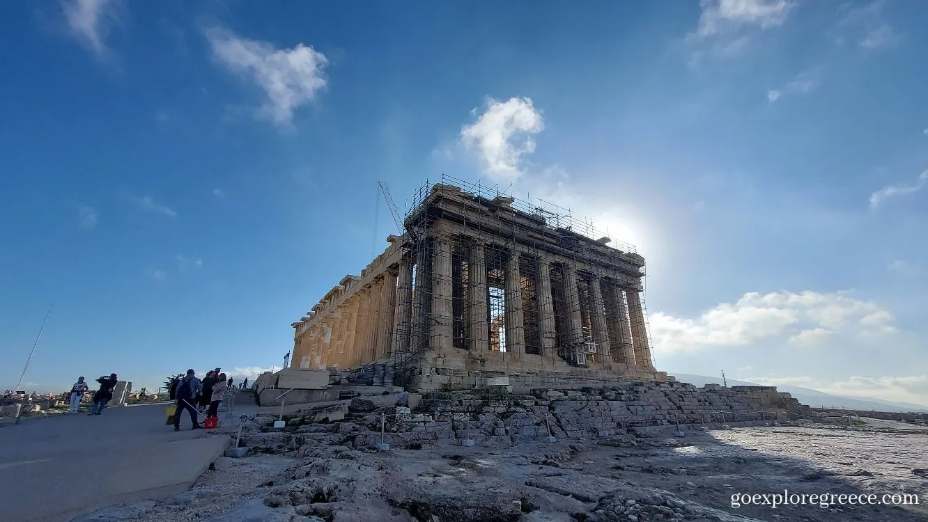 The Parthenon on the Acropolis of Athens