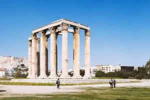 The Temple of Olympian Zeus in Athens