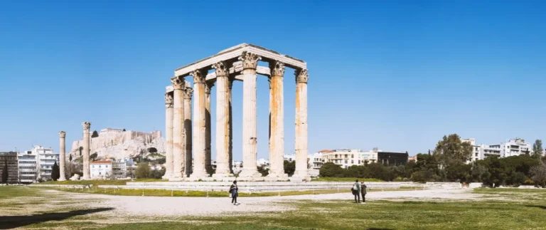 The Temple of Olympian Zeus in Athens