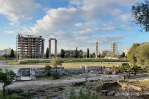 The Temple of Olympian Zeus in Athens