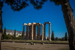 The Temple of Olympian Zeus in Athens