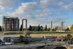 The Temple of Olympian Zeus in Athens