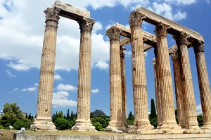 The main columns of the Temple of Olympian Zeus in Athens