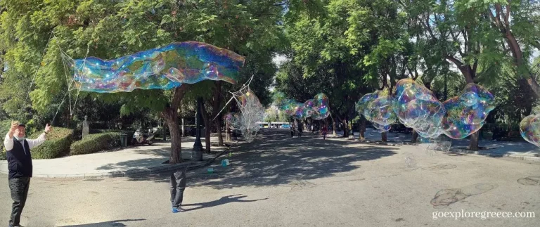 Bubbles at the Athens National Garden