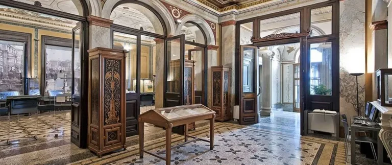 Exhibitions hall at the Numismatic Museum of Athens