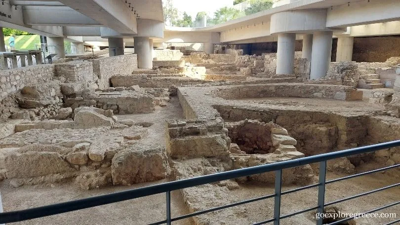 The daily-life-in-athens-exhibit at the Acropolis Museum in Athens