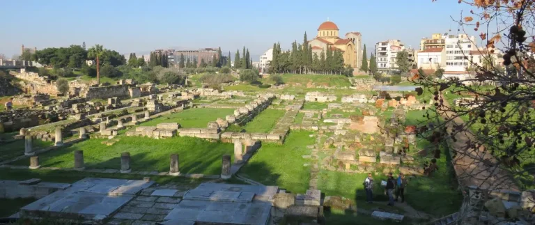 The Archaeological Site of Kerameikos in the Athenian neighbourhood of Kerameikos in Athens.