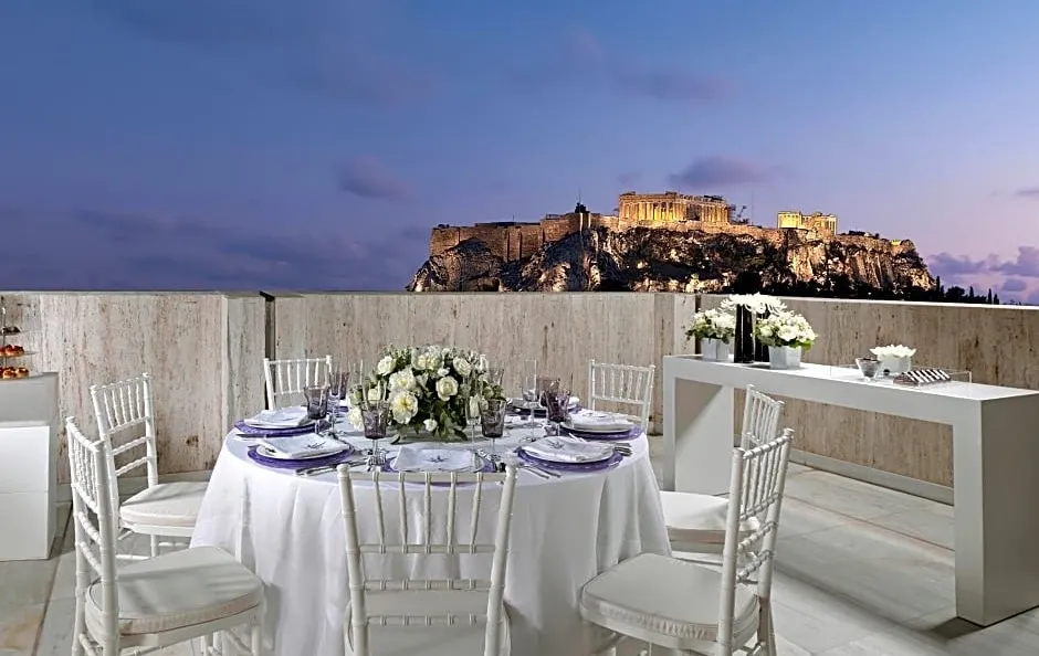 View of the Acropolis of Athens from the NJV Athens Hotel