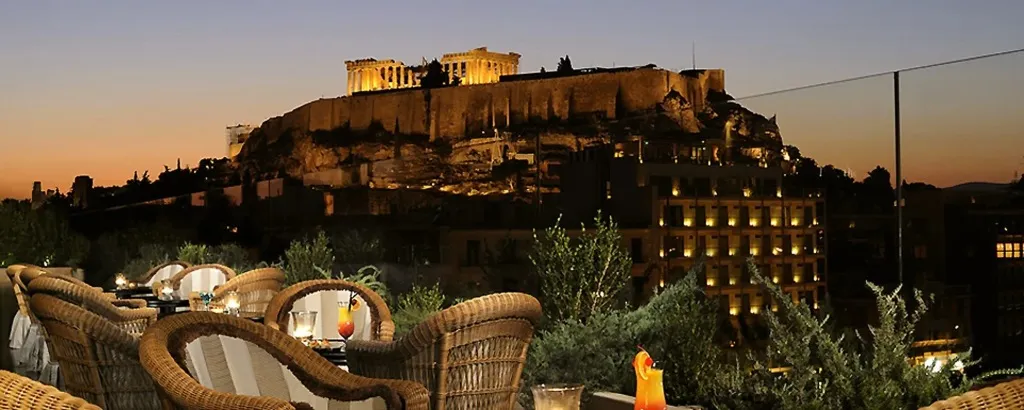 View of the Acropolis of Athens from the Royal Olympic Hotel Athens