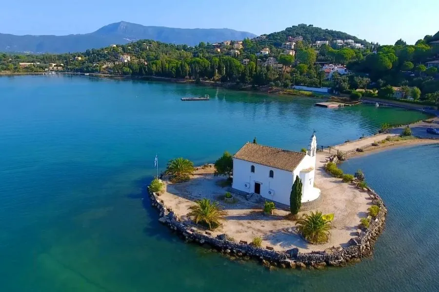 The Church of the Hypapante at Gouvia on the Greek island of Corfu, Greece