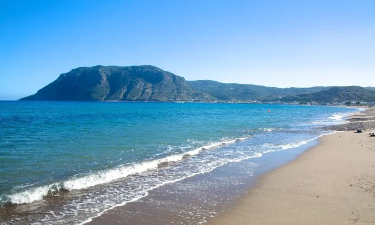 Kefalos Beach on the Greek Island of Kos in the Dodecanese. It's one of the best beaches on Kos