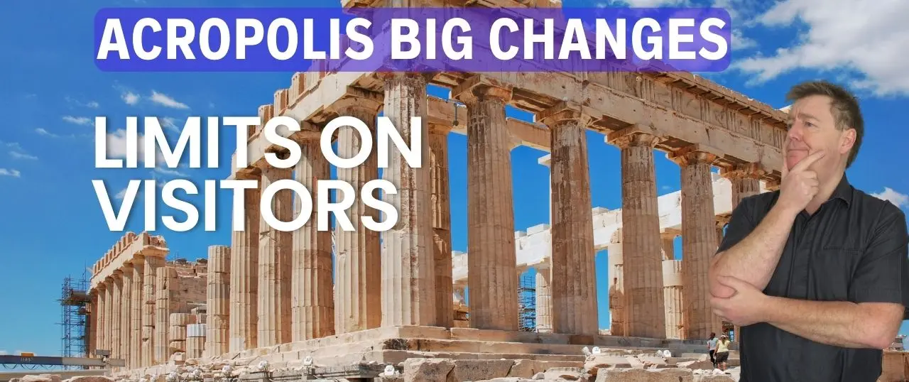 Visiting the Acropolis. Acropolis of Athens now has limits on the number of poeple who can visit