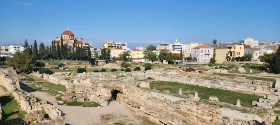 The Archaeological Site of Kerameikos in the Athenian neighbourhood of Kerameikos in Athens.