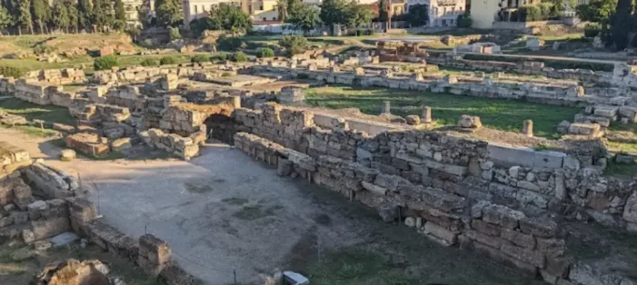 The Archaeological Site of Kerameikos in the Athenian neighbourhood of Kerameikos in Athens.