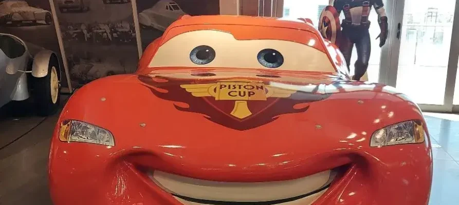 2006 Lightning McQueen from the Pixar films "Cars" at the Hellenic Motor Museum in Athens