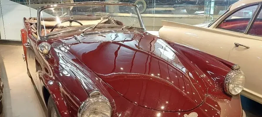 1960 Daimler SP 250 Dart at the Hellenic Motor Museum in Athens