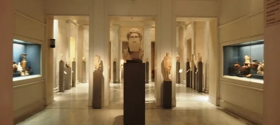 Exhibits at the Benaki Museum in Athens