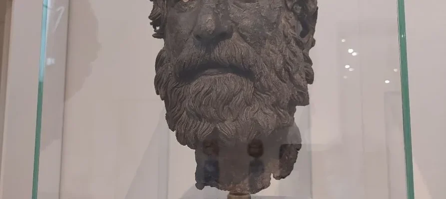 Exhibits at the National Archaeological Museum in Athens