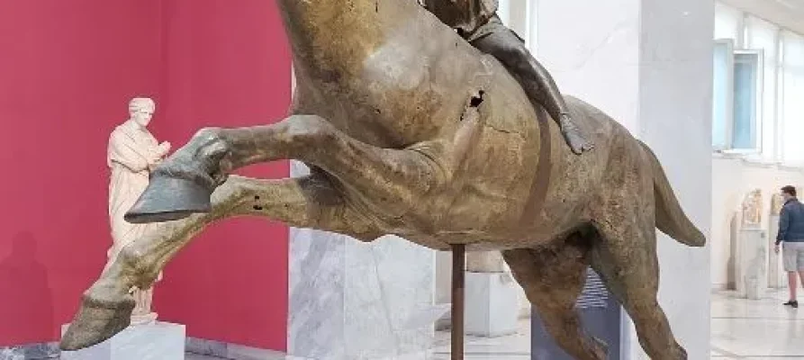 Exhibits at the National Archaeological Museum in Athens