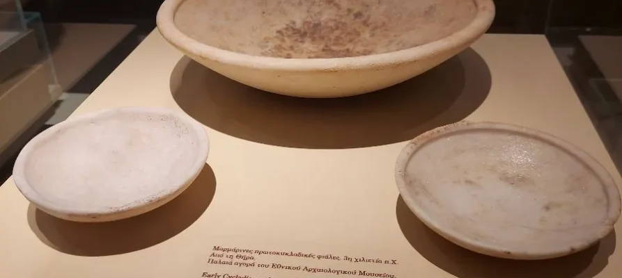 Exhibits at the National Archaeological Museum in Athens