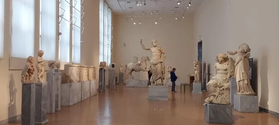 Exhibits at the National Archaeological Museum in Athens