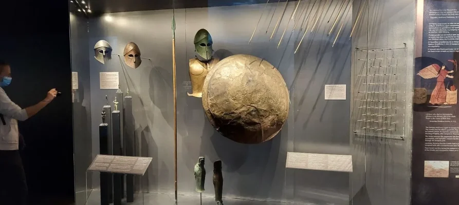 Exhibits at the National Archaeological Museum in Athens