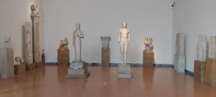 Exhibits at the National Archaeological Museum in Athens