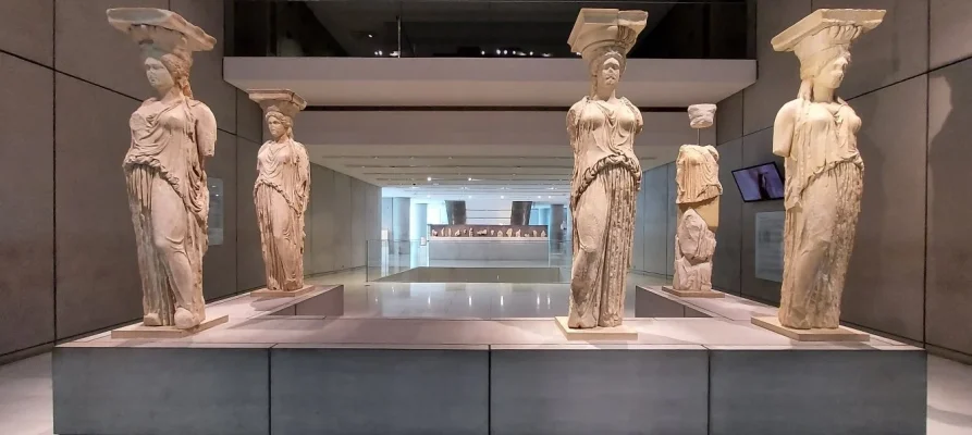 The Caryatids at the Acropolis Museum in Athens