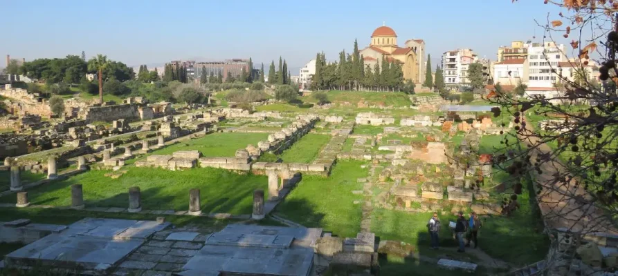 The Archaeological Site of Kerameikos in the Athenian neighbourhood of Kerameikos in Athens.