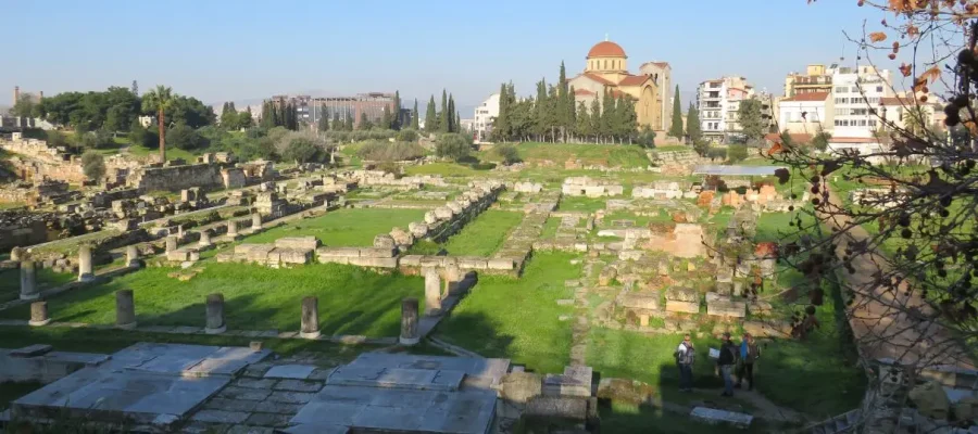 The Archaeological Site of Kerameikos in the Athenian neighbourhood of Kerameikos in Athens.