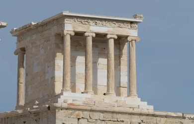 The Temple of Athena Nike on the Acropolis of Athens