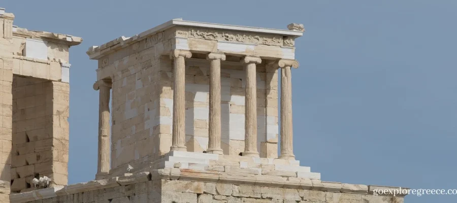 The Temple of Athena Nike on the Acropolis of Athens