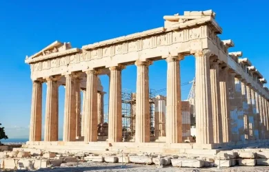 The Parthenon on the Acropolis of Athens is just one of many ancient sites in Athens