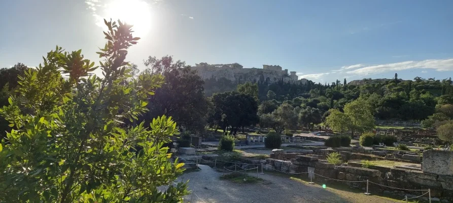 The Acropolis of Athens as viewed from the Ancient Agora of Athens