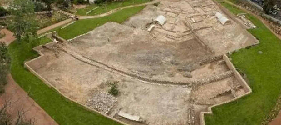 Archaeological Site of the Lyceum of Aristotle in Athens as viewed from above