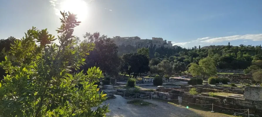 The Acropolis as viewed from the Ancient Agora of Athens