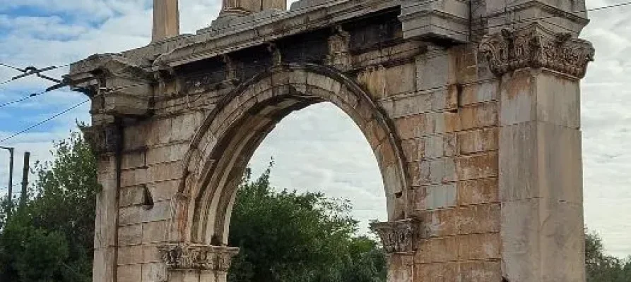 The Arch of Hadrian in Athens