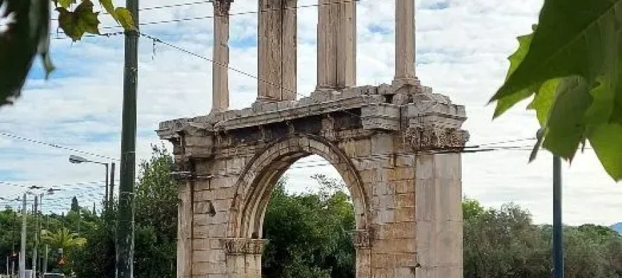 The Arch of Hadrian in Athens