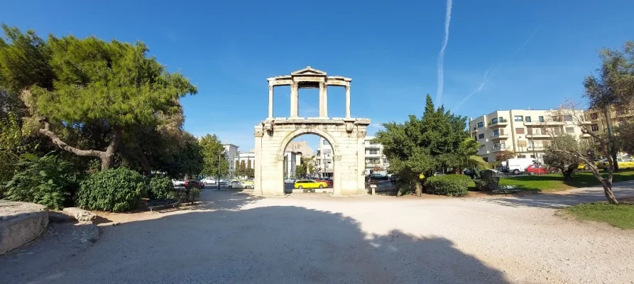 The Arch of Hadrian in Athens