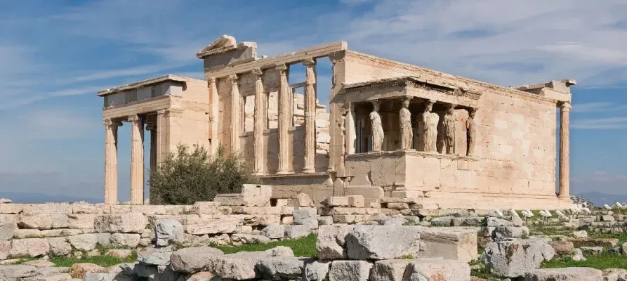 The Erechtheion on the Acropolis of Athens