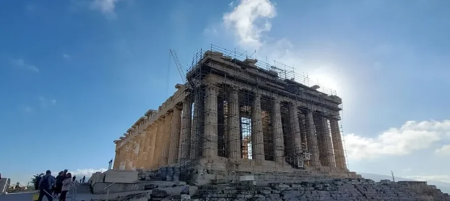 The Parthenon on the Acropolis of Athens