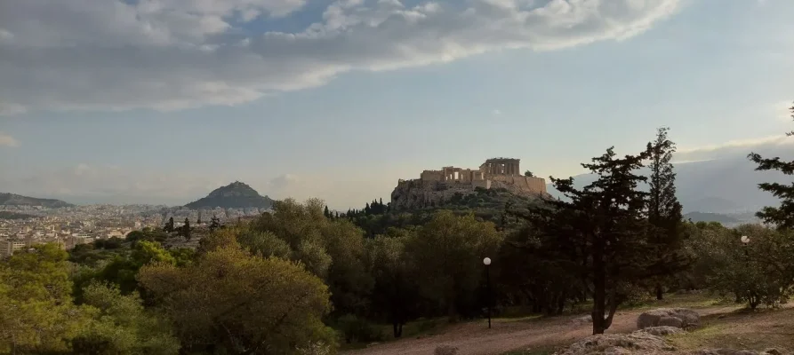 The Acropolis of Athens as viewed from the Pnyx Hill