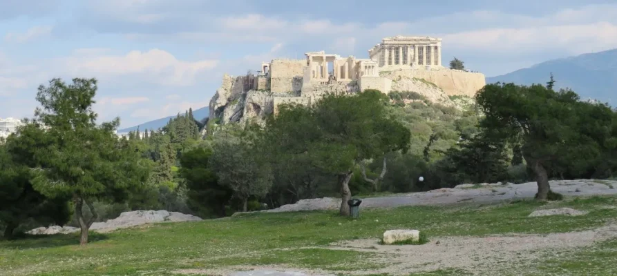 The Acropolis of Athens as viewed from the Pnyx Hill